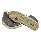 LACOSTE Straightset Mens Dark Brown Synthetic High Top Trainers UK 8 Casual