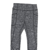 Womens Joggers Black & White Speckled Regular Slim M W25 L23 Activewear