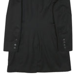 CLEMENTINE PASSION Womens Black Velvet Collar Jacket S Polyester Blend Button