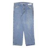 DICKIES Womens Relaxed Light Blue Denim Relaxed Fit Straight Leg Jeans W36 L30