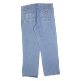 DICKIES Womens Relaxed Light Blue Denim Relaxed Fit Straight Leg Jeans W36 L30