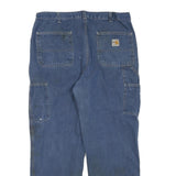 CARHARTT Mens Regular Fit Blue Denim Jeans W36 L30 Workwear Casual Durable Zip