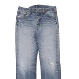 LEVI'S Mens Blue Regular Jeans Denim Medium W32 L30 Classic Button Closure