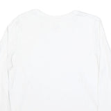 NIKE Mens White Just Do It Oregon Long Sleeve Crew Neck T-Shirt XL Cotton Blend