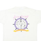 THE BEST Single Stitch Mens White Arturo Barrios L Short Sleeve Graphic