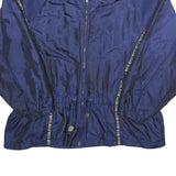 OUTBROOK Womens Blue Navy Jacket UK 26 Polyester Blend Zip Lightweight Casual