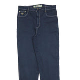 NEWPORT Mens Cotton Blend Navy Regular Fit Straight Leg Trousers W32 L30