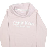 CALVIN KLEIN PERFORMANCE Womens Pink Crew Neck S Cotton Blend Sweatshirt