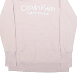 CALVIN KLEIN PERFORMANCE Womens Pink Crew Neck S Cotton Blend Sweatshirt