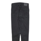 LEVI'S Womens Slim Black Denim Slim Jeans W27 L28 Stylish Cotton Blend Zip
