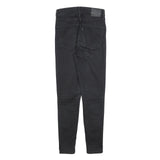 LEVI'S Womens Slim Black Denim Slim Jeans W27 L28 Stylish Cotton Blend Zip