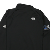THE NORTH FACE Mens Black Zip Track Jacket 2XL Polyester Blend Logo Sleeve