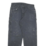 DICKIES Mens Regular Fit Straight Denim Jeans Black W34 L32 Workwear Utility