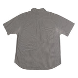 TOMMY HILFIGER Mens Black & White Check Shirt XL Short Sleeve Cotton Casual