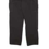 DICKIES Mens Regular Fit Black Cotton Blend Cargo Trousers W35 L31 Durable