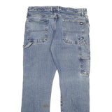 DICKIES Mens Regular Fit Blue Denim Jeans W36 L32 Workwear Zip Closure