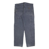 DICKIES Mens Jeans Blue Regular Straight Denim W36 L34 Workwear Zip Closure