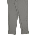 THEORY Womens Wool Grey Regular Fit Straight Leg Trousers W30 L28 Smart Workwear