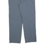 VARANUS Mens Relaxed Blue Polyester Blend Zip Trousers W34 L30 Casual Outdoor