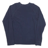 NIKE Mens Blue XL Long Sleeve Crew Neck Cotton Blend T-Shirt Casual Classic