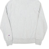 CHAMPION REVERSE WEAVE Womens Grey Pullover Hoodie L Embroidered Logo Cotton