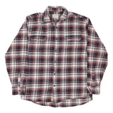 JACHS Mens Red White & Black Plaid Shirt XL Cotton Blend Button Casual