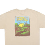 HANES Mens Beige Project Rwanda Graphic T-Shirt L Short Sleeve Crew Neck