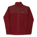 BERGHAUS Womens Red Jacket M Polyester Blend Fleece Outdoor Zip Up Casual