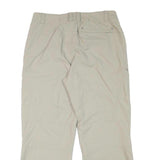 KILLTEC Mens Relaxed Beige Polyester Blend Zip Trousers W34 L28 Outdoor Casual
