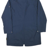 JACK WOLFSKIN Womens Blue Outdoor Jacket S Polyester Blend Zip Hooded Plain