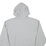 CHAMPION Mens Grey Hoodie L Cotton Blend Pullover Camouflage Logo