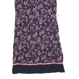 TOMMY HILFIGER Womens Blue Floral Shirt Dress Cotton Blend Sleeveless S Button