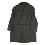 Mens Black Jacket L Cotton Classic Button Closure Plain Casual Outerwear