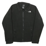 THE NORTH FACE Womens Black Jacket M Polyester Zip Plain Casual Outdoor Warm