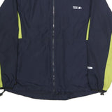 STARTER Mens Navy & Lime Zip Jacket L Polyester Lightweight Track Top Sportswear