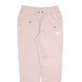 NIKE Womens Joggers Pink & White Slim Tapered S W26 L28 Comfortable Cotton Blend