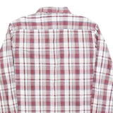 TOMMY HILFIGER Mens Red & White Check Shirt L Long Sleeve Casual Button