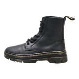 DR MARTENS Combs Lace-Up Boots Black Leather Womens UK 3