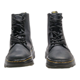 DR MARTENS Combs Lace-Up Boots Black Leather Womens UK 3