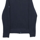 BEN SHERMAN Mens Blue Cotton Zip Jacket M Plain Casual Lightweight Stylish