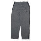 ADIDAS Mens Joggers Grey & Black Slim Straight L W30 L30 Casual Sportswear