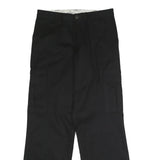 DICKIES Mens Black Regular Fit Straight Trousers W32 L32 Workwear Cargo
