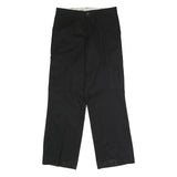 DICKIES Mens Black Regular Fit Straight Trousers W32 L32 Workwear Cargo