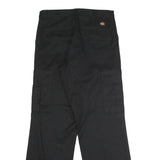 DICKIES Mens Black Regular Fit Straight Trousers W32 L32 Workwear Cargo