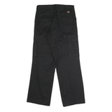 DICKIES Mens Black Regular Fit Straight Trousers W32 L32 Workwear Cargo