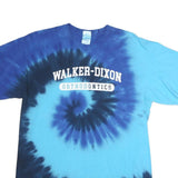 PORT & COMPANY Mens Blue Tie Dye T-Shirt M Short Sleeve Crew Neck Walker-Dixon