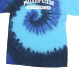 PORT & COMPANY Mens Blue Tie Dye T-Shirt M Short Sleeve Crew Neck Walker-Dixon
