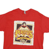 GILDAN Womens Red Pittsburgh Pirates Graphic T-Shirt XL Short Sleeve Crew Neck
