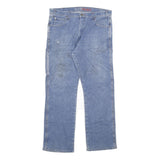 DICKIES Mens Blue Regular Fit Straight Leg Denim Jeans W36 L32 Workwear Relaxed