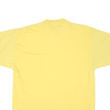 CAMP BEVERLY HILLS Mens Yellow T-Shirt M Short Sleeve Crew Neck Cotton Blend